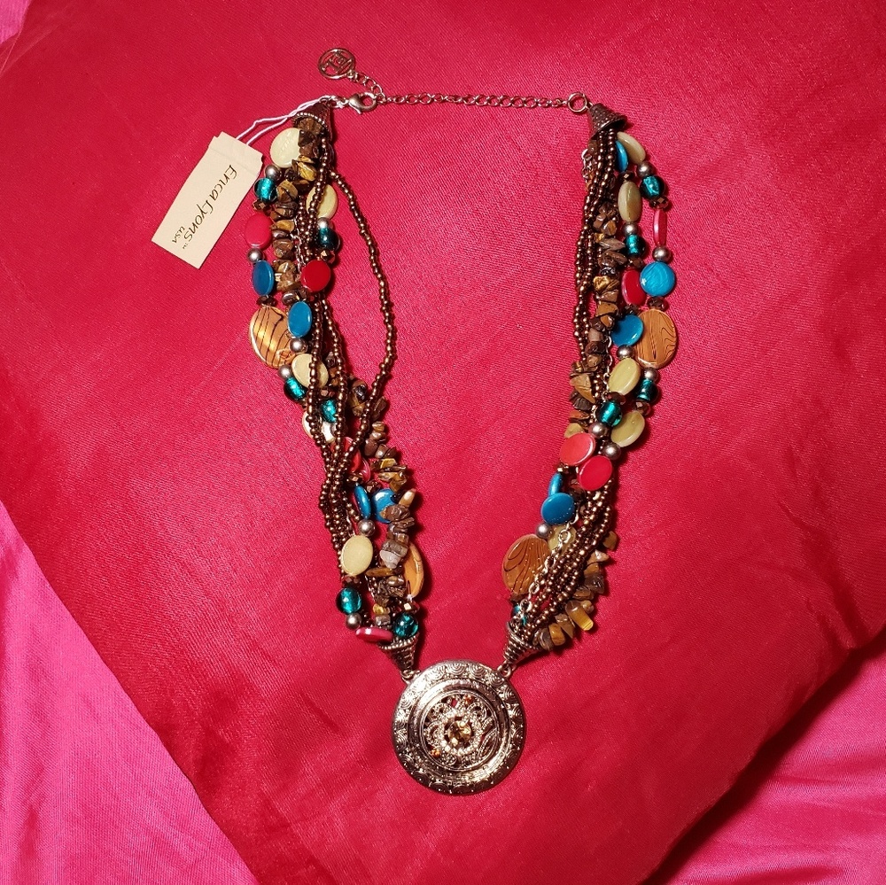 Caribbean beaded necklace